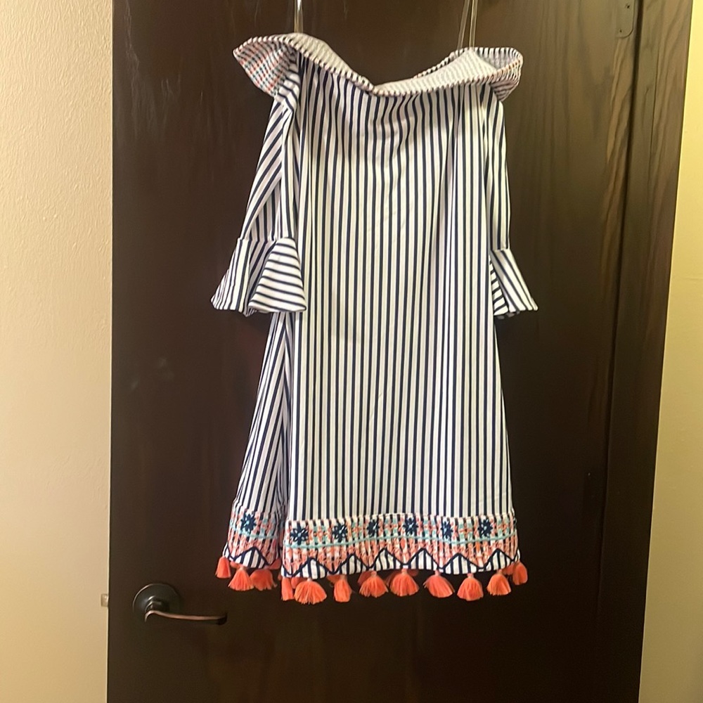 Cabana life off shoulder dress